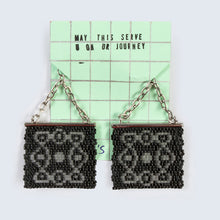 Load image into Gallery viewer, 'Goth Kolam earrings' (2020)