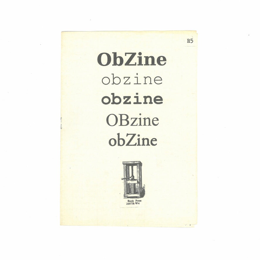 'ObZine Edition 1' (2019)