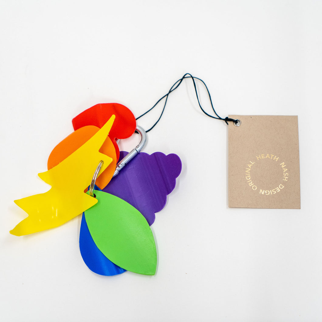 Rainbow keyring / bag charm